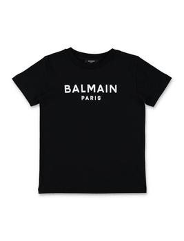 Balmain | Balmain Kids Logo Printed Crewneck T-Shirt商品图片,6.9折起