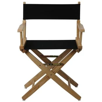 American Trails | Extra-Wide Premium 18"  Directors Chair Natural Frame W/Black Color Cover,商家Premium Outlets,价格¥816