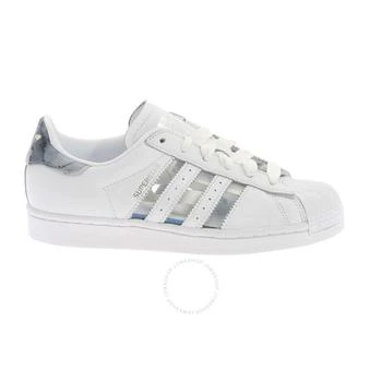 推荐Adidas Superstar Ladies Cloud White/Grey Basketball Sneakers, Brand Size 3.5商品