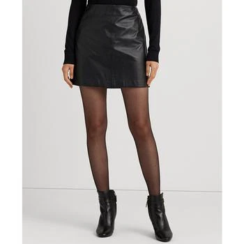 Ralph Lauren | Women's Leather Pencil Miniskirt 