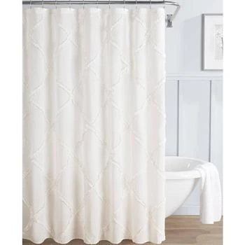 Laura Ashley | Adelina 100% Cotton Shower Curtain, 72" x 72",商家Macy's,价格¥333