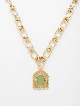 By Alona | Alexis gemstone pendant 18k necklace,商家MATCHES,价格¥1099