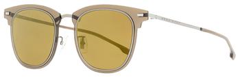 商品Hugo Boss Men's Flush Lens Sunglasses B1144FS KJ1LC Dark Ruthenium 52mm,商家Premium Outlets,价格¥455图片