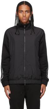 moncler polo, Moncler | Black Knit Zip-Up Jacket商品图片 