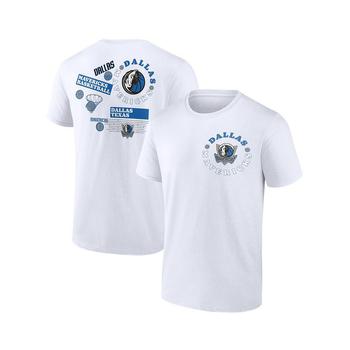 Fanatics | Men's Branded White Dallas Mavericks Street Collective T-shirt商品图片,