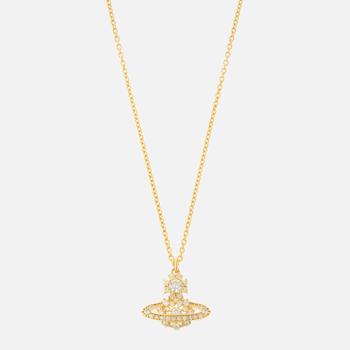 Vivienne Westwood | Vivienne Westwood Narcissa Gold-Tone Sterling Silver and Crystal Necklace商品图片,
