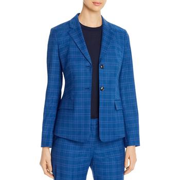 商品Boss Womens Wool Glen Plaid Suit Jacket图片