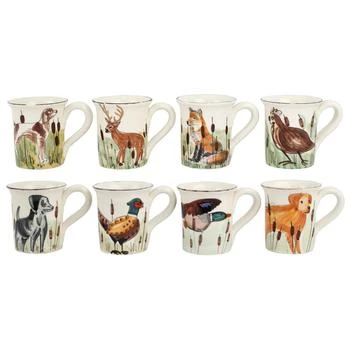 Vietri | Wildlife Assorted Mugs Set Of 8 14 OZ,商家Verishop,价格¥3562