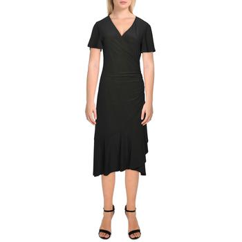 推荐Kensie Dresses Womens Gathered Calf Midi Dress商品