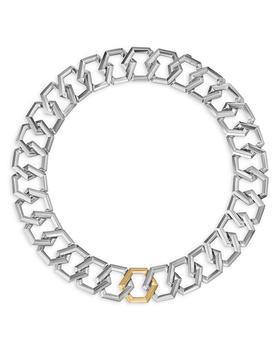 商品Sterling Silver & 18K Yellow Gold Carlyle Chain Link Necklace, 16"图片