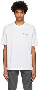 男装burberry t恤, Burberry | 白色徽标 T 恤商品图片 