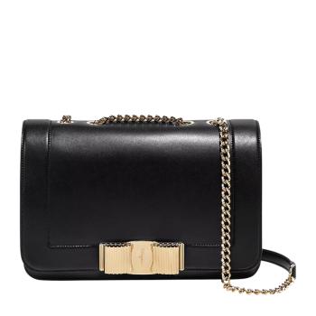 菲拉格慕包单肩包, Salvatore Ferragamo | Salvatore Ferragamo 菲拉格慕 女士黑色蝴蝶结装饰单肩斜挎包 21-G966-690820商品图片 满$100享9.5折, 满折