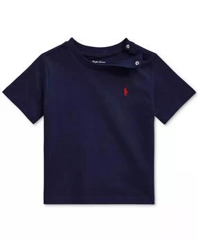 Ralph Lauren | Baby Boys Cotton Crewneck Embroidered Pony T-Shirt,商家Macy's,价格¥99