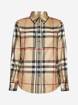 Burberry | Nivi check print cotton shirt商品图片,