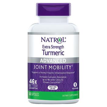 Natrol | Extra Strength, High Absorption, Advanced Joint Mobility Turmeric Capsules商品图片,满$80享8折, 满折