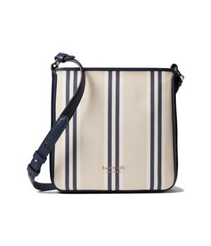 Kate Spade, Kate Spade | New Core Pebble Sam Striped Canvas Small Messenger商品图片 4.5折
