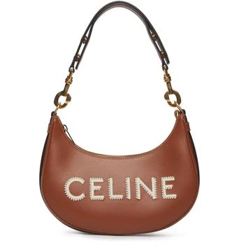 Celine | Ava中号包，光滑的小牛皮包带上有Celine的刺 