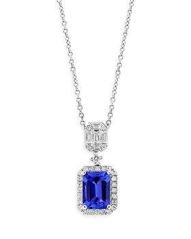 商品Bloomingdale's | Tanzanite & Diamond Pendant Necklace in 14K White Gold, 18" - 100% Exclusive,商家Bloomingdale's,价格¥31635图片