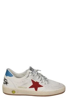 Golden Goose | Golden Goose Kids Ball Star-Patch Lace-Up Sneakers,商家Cettire,价格¥1394
