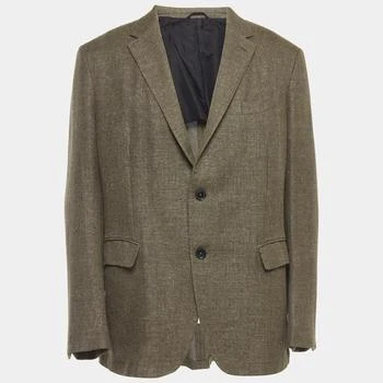 推荐Ermenegildo Zegna Brown Wool Blend Singe Breasted Blazer XXXL商品