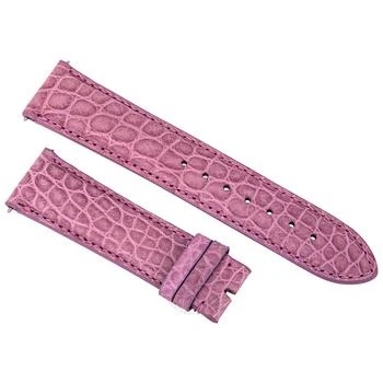 Hadley Roma | 20 MM Matte Mauve Alligator Leather Strap,商家Jomashop,价格¥372