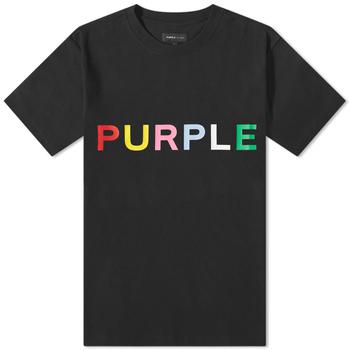 商品Purple Brand | Purple Brand Clean Multi Coloured Logo T-Shirt,商家END. Clothing,价格¥980图片