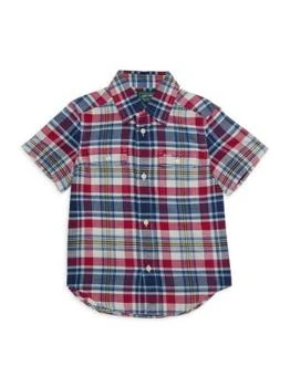 Ralph Lauren | Little Boy's Plaid Short Sleeve Shirt,商家Saks OFF 5TH,价格¥194