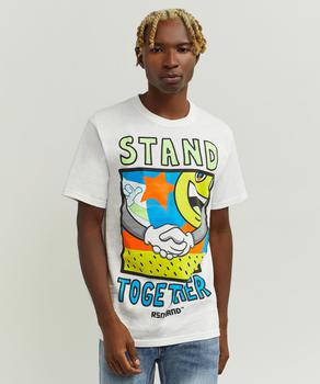 Reason Clothing | Stand Together Graphic Tee - White商品图片,3.4折×额外8折, 额外八折