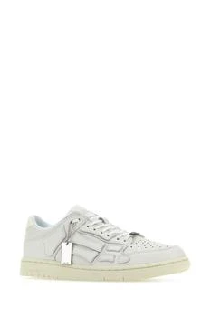 AMIRI | White leather Skel sneakers,商家G&B Negozionline,价格¥2666