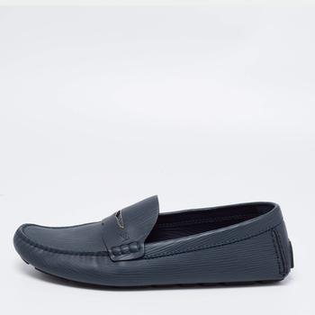 lv鞋, [二手商品] Louis Vuitton | Louis Vuitton Navy Blue Epi Leather Shade Penny Loafers Size 43商品图片 6.3折