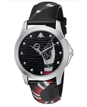 Gucci | Gucci Le Marche Des Merveilles Black Dial  Leather Strap Women's Watch YA1264007商品图片,