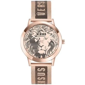 Versus Versace | Men's Barbes Domus Two-Tone Stainless Steel Mesh Bracelet Watch 40mm,商家Macy's,价格¥1799