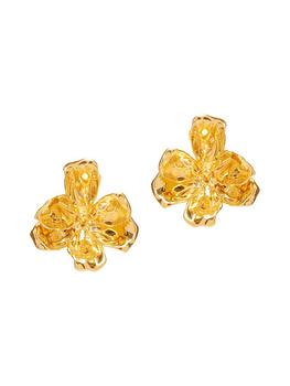商品Broken Tulip 14K-Gold-Plated Earrings图片