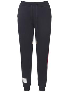 thom browne裤, Thom Browne | Cotton Sweatpants W/ Logo Stripes商品图片 额外8折, 额外八折