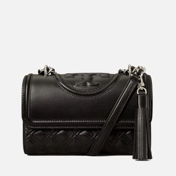 推荐Tory Burch Women's Fleming Small Convertible Shoulder Bag - Black/Silver商品