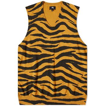 推荐Stussy Tiger Printed Sweater Vest商品