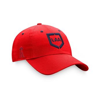 Fanatics | Men's Branded Red Los Angeles Angels Iconic Home Plate Adjustable Hat商品图片,