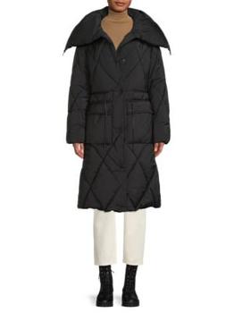 DKNY | ​Oversized Collar Puffer Coat商品图片,3.7折