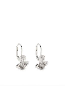 Vivienne Westwood | donna bas relief drop earrings platinum商品图片,