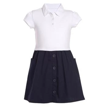 Nautica | Big Girls Uniform 2 Tone Interlock Dress 5.9折