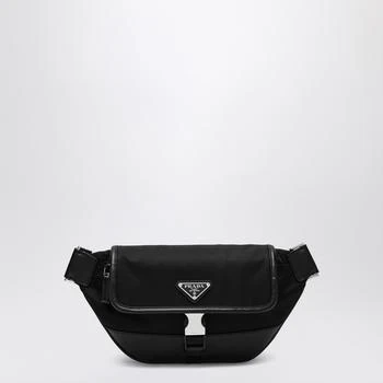 Prada | Black Re-Nylon and Saffiano shoulder bag,商家The Double F,价格¥10628