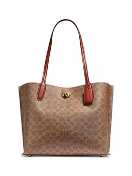 Coach | Willow Signature Coated Canvas Tote,��商家Saks Fifth Avenue,价格¥2616