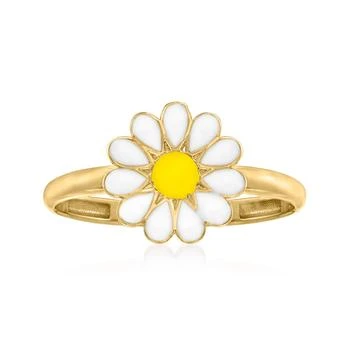 Ross-Simons | White and Yellow Enamel Daisy Ring in 14kt Yellow Gold,商家Premium Outlets,价格¥1780