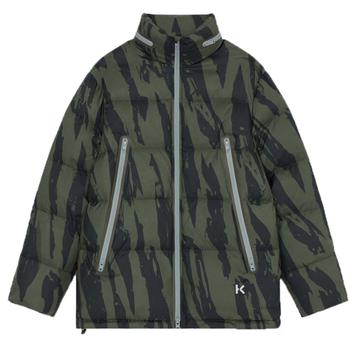 Kenzo | Kenzo Mens Pleat Camo Puffer Jacket Green商品图片,4.4折