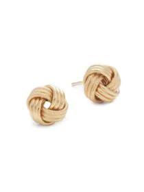 product 14K Yellow Gold Knot Stud Earrings image