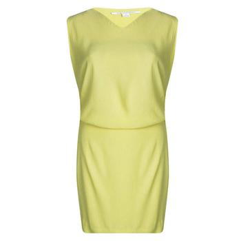 product Diane Von Furstenberg Yellow Sleeveless Drop Waist Gagon Dress S image
