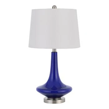 Homezia | Set Of Two 26" Silver Metal Two Light Bedside Table Lamps With White Globe Shade,商家Premium Outlets,价格¥2191