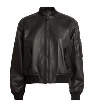 商品ME+EM | Leather Bomber Jacket,商家Harrods,价格¥5384图片