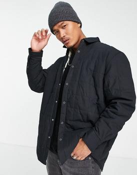 雷蒙威是什么牌子, Weekday | Weekday raymond padded overshirt in black商品图片 5.5折