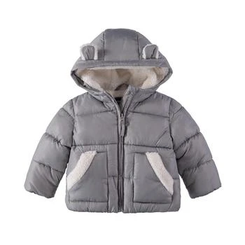 推荐Rothschild Baby Boys Sherpa Lined Animal Hooded Puffer Jacket商品